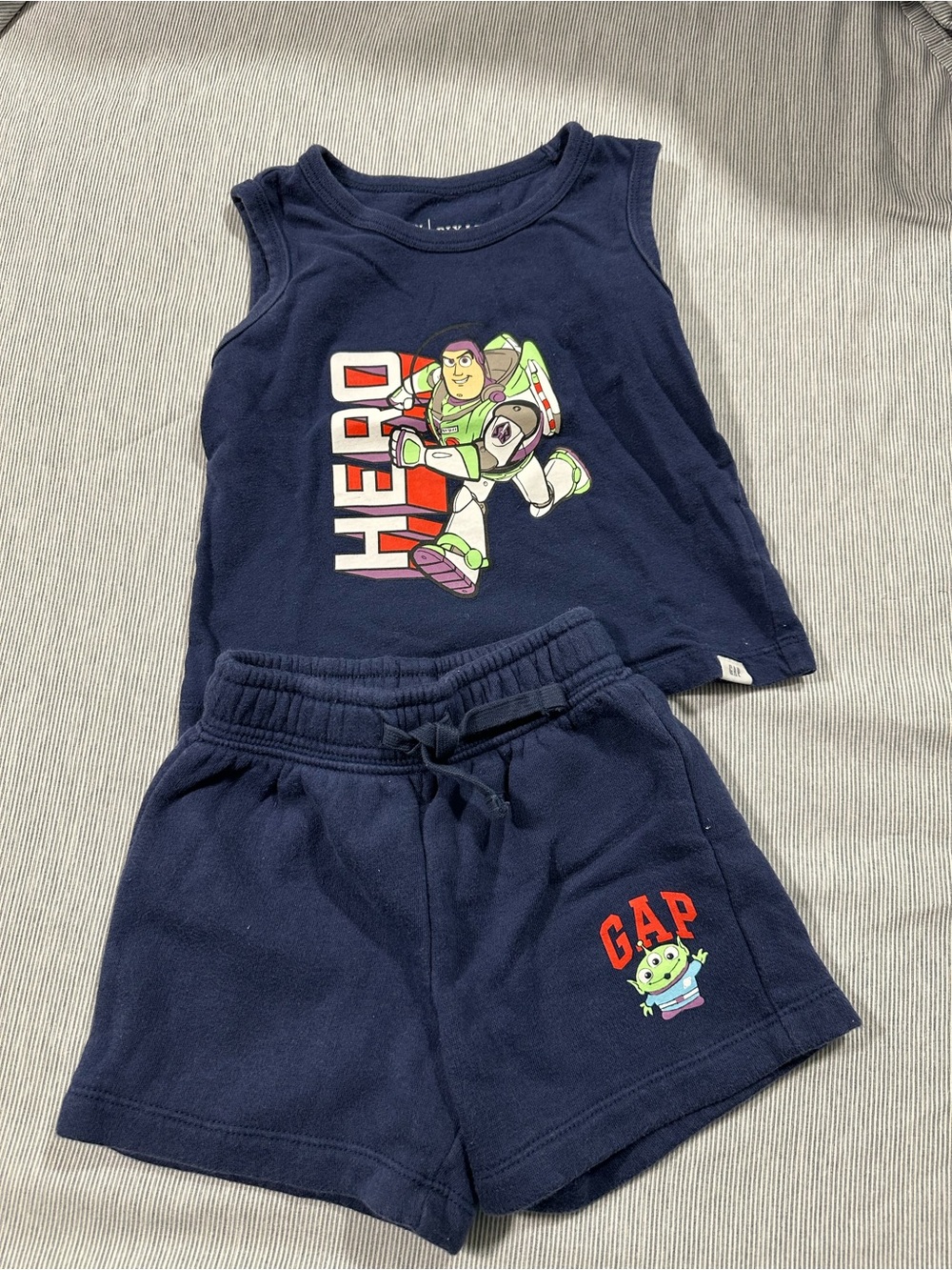 GAP Navy Buzz Lightyear Hero Tank & Shorts Set